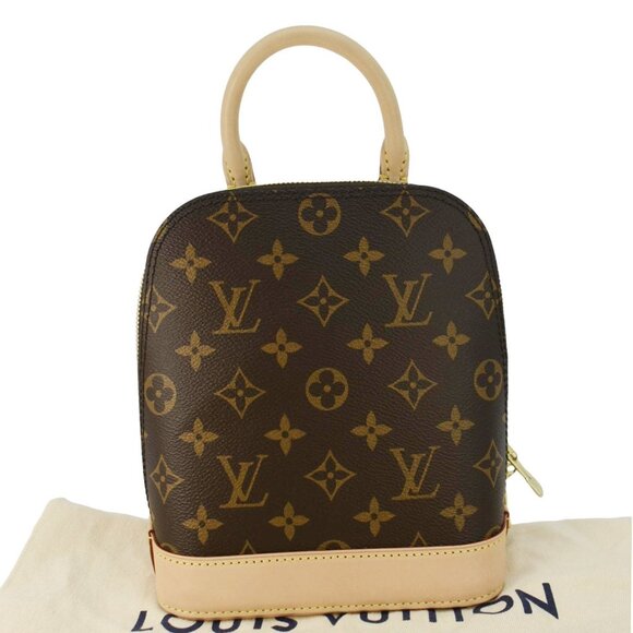 Louis Vuitton Alma Monogram Canvas Backpack Brown - Picture 3 of 12